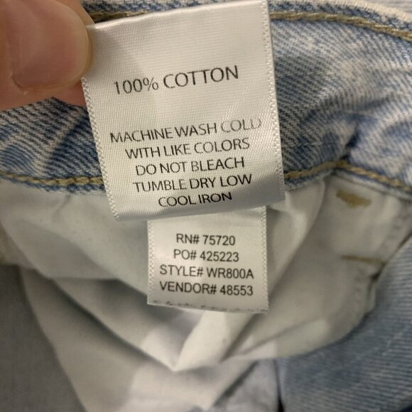 Willow And Root The Dad Jean Light Wash Distressed Relaxed Fit Jeans 27 - Picture 7 of 7